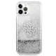 Guess iPhone 12 Pro Max Case 4G Big Liquid Glitter, Silver