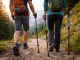 Verk Group Nordic Walking and Trekking Poles with Tips and Bag, Red