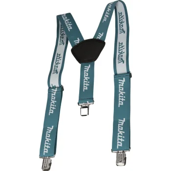 Makita E-05402 Suspenders with Clips, 50 mm, White / Blue