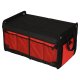 Car Trunk Organizer 56L XXL, Foldable with Lid, Black/Red