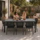 MultiGarden Garden Table 180x90 cm for 8 Persons, Grey