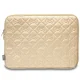 Hello Kitty Zip PU Quilted Bows 14\" Laptop Sleeve Case - Gold