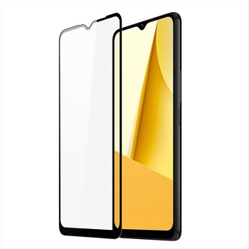 Dux Ducis 9D Tempered Glass for Vivo Y16 / Y02s, Black
