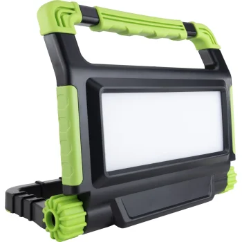 REV Spot Green 50W Cordless LED Work Light with Stand, Black / Green
