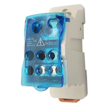 Unipolar Junction Box 125A for DIN Rail