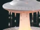 UFO Air Humidifier and Aroma Diffuser with LED Lamp and Remote, White