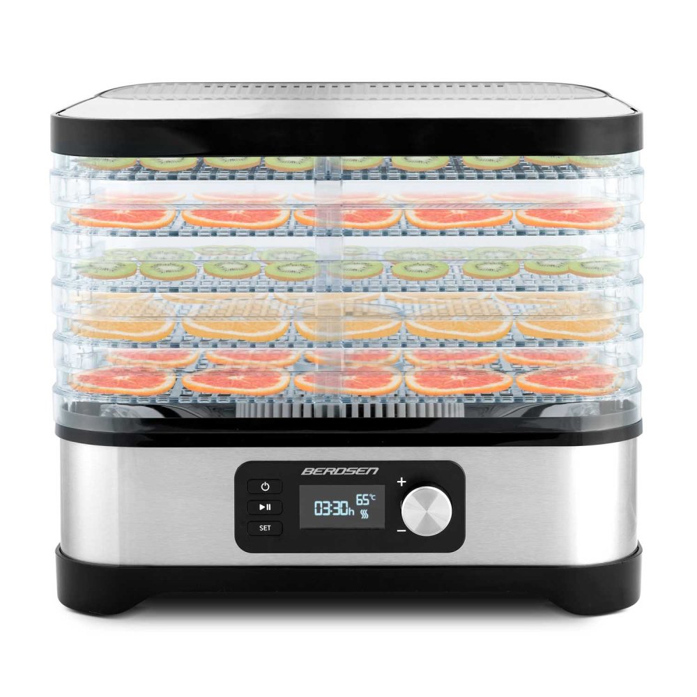 Berdsen BD-690 Food Dehydrator for Fruit, Herbs and Meat, silver (0)
