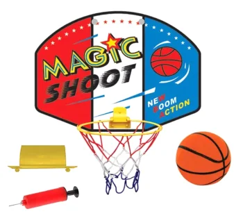 Mini basketball hoop set with ball and pump