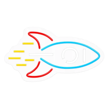 Neolia NNE18 Rocket PLEXI LED Neon Sign, Multicolor