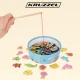Wooden Magnetic Fishing Game for Kids, 25 Pieces