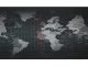 Computer Table Carpet Mat Mouse Pad with World Map - 30x88x0.4 cm