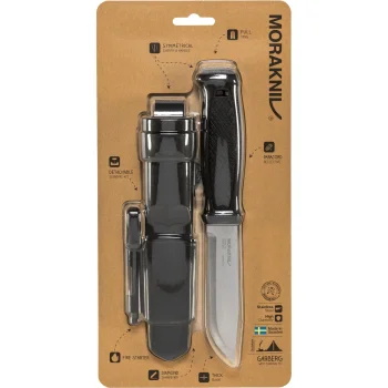 Morakniv Garberg Black Knife with Survival Kit