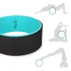 DHARMA Yoga Wheel 32.5 cm for Stretching, Blue