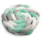 Ricokids 2m Crib Bumper, Mint/Grey