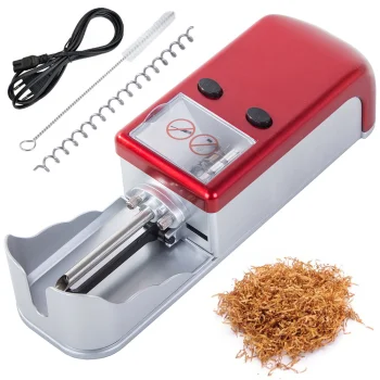 Electric cigarette rolling machine, 8 mm, grey, red