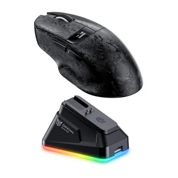 ONIKUMA DM08 Wireless Gaming Mouse with Charging Dock, Black