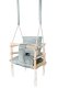 Indoor Garden Wooden Children\'s Swing 3in1, Light Grey