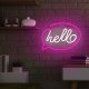 Forever Neon Decorative LED Lamp Figure Flashlight with USB, HELLO
