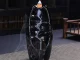 Ceramic Waterfall Incense Burner with 10 Cones, Black