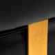 Gabbiano Linz NQ Hydraulic Hairdressing Chair Black and Gold