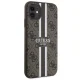Guess iPhone 11 / XR Case 4G Printed Stripes MagSafe, Brown