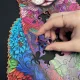 Kruzzel Wooden Cat Puzzle, 130 pieces