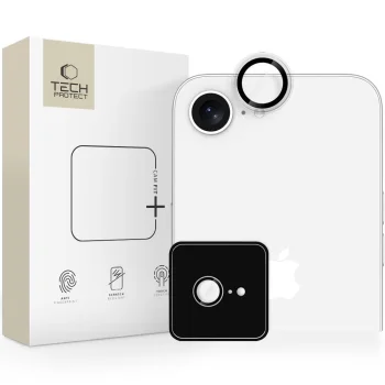 Tech-Protect Camring Fit+ Camera Lens Cover for iPhone 16e / 17e - Transparent