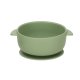 Children\'s silicone tableware set with crab plate, 19 pieces, green