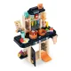 Multistore Kids Play Kitchen with Sound, LED and Steam, 42 Accessories, Navy Blue
