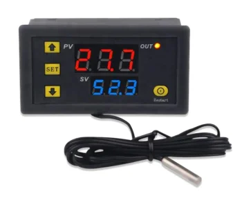 Digital Temperature Controller with Waterproof Probe -50 to 120°C, Grey