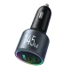 Joyroom JR-CCN07 145W Car Charger 2xUSB-C USB-A + 100W USB-C Cable, Dark Gray
