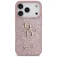 Guess Fixed Glitter Big 4G Case for iPhone 17 Pro / 18 Pro, Pink