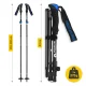 Folding Trekking and Nordic Walking Poles MOUNTAIN GOAT PRO+, Blue