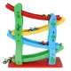 Kruzzel Wooden Car Track and Slide with 4 Cars