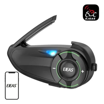 EJEAS Q8 Motorcycle Intercom with Mesh Technology and Bluetooth 5.1