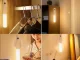 LED Wall Lamp with Motion Sensor and Magnetic Mount, Light Brown