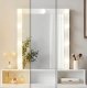 Makeup Vanity with LED Mirror and Lights ModernHome, 3 Color Modes, Adjustable Brightness