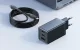 Mcdodo CH-1544 GaN Wall Charger 67W USB + 2x Type C + Charging Data Cable ( Type C to iPhone Apple Lightning ), Black