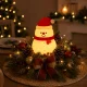 Silicone LED Night Light Snowman, USB, 3 Modes, Hanging