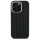 Mercedes iPhone 16 Pro Case Silicone Vertical Tonal Stripes MagSafe, Black