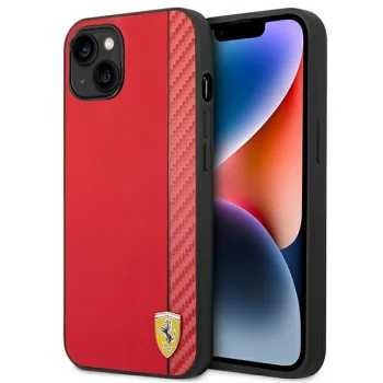 Ferrari iPhone 14 Plus Case On Track Stripe, Red