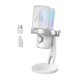 Wireless Gaming Microphone Maono DM40 Pro White AI Voice Changer RGB