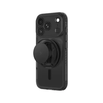 AmazingThing Titan Pro Pop Lens Case for iPhone 18 Pro with Camera Cover, Stand, MagSafe, Black