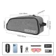 Rockbros TL004 ROAD TO SKY 0.7L Waterproof Frame Bike Bag - Gray