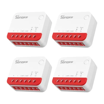 Smart ZigBee Roller Shutter Switch Sonoff MINI-ZBRBS 4-Pack