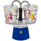Bialetti MINI EXPRESS Kandinsky Espresso Maker Set with 2 Cups