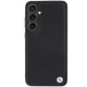 BMW Samsung Galaxy S24+ Case Signature Leather Crossing Lines, Black