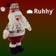 Ruhhy Telescopic Christmas Gnome / Santa, 60-95 cm, Red/White