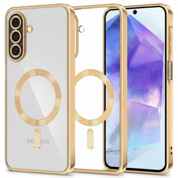 Tech-Protect MagFlex MagSafe Case for Samsung Galaxy A27 5G - Clear / Gold