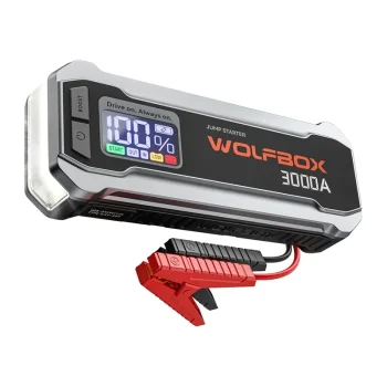WOLFBOX MegaVolt 16 Jump Starter 16,000 mAh 3,000 A 12V Power Bank